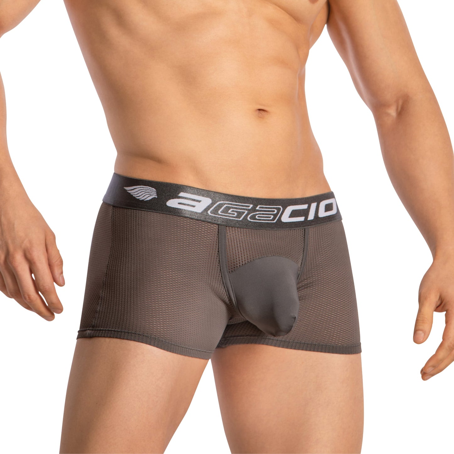 Agacio Boxer Mesh Trunks with Pouch AGG085 Seductive Men's Undergarment