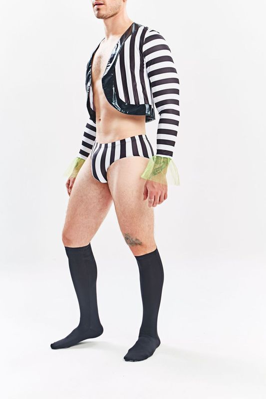 Miami Jock Beetlejuice Men's Sexy Halloween Costume and Suite MJT009