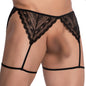 Secret Male SMU006 Floral Supportive Garter Belt